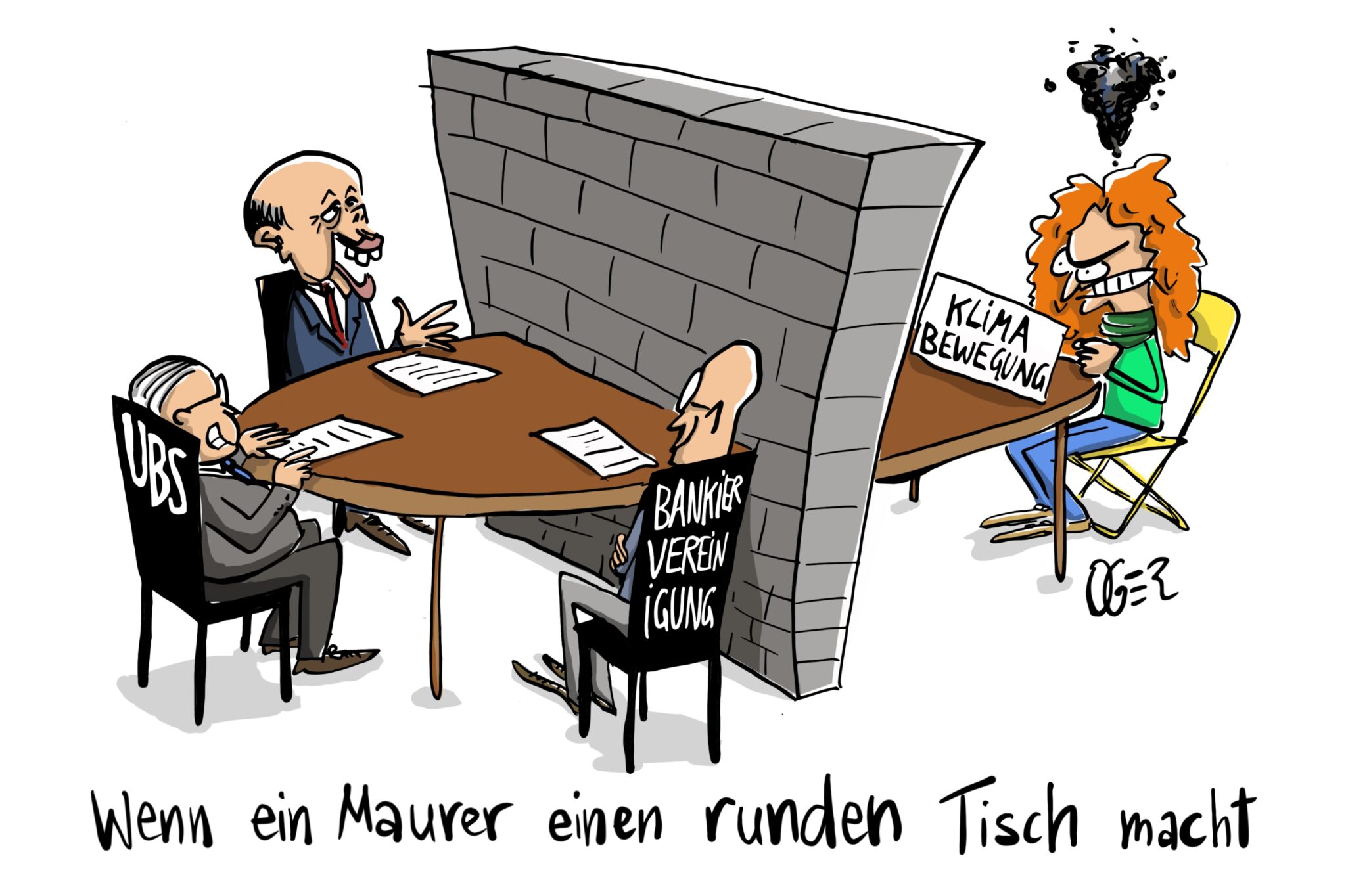 Nachhaltige Finanzen am halbrunden Tisch von Ueli Maurer
